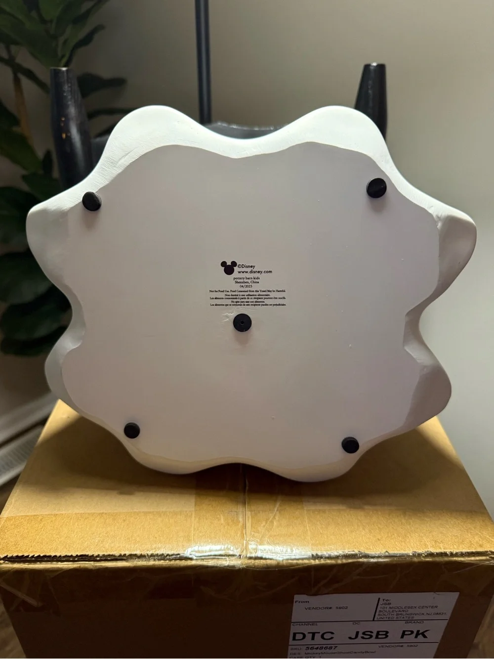 Pottery Barn Mickey Candy Bowl NWT